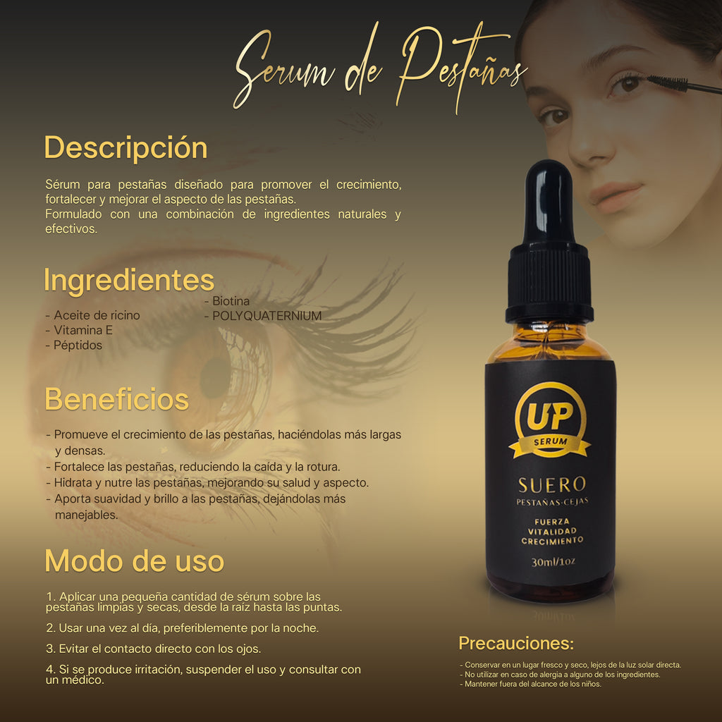 Serum UP  CRECIMIENTO DE PESTAÑAS Y CEJAS